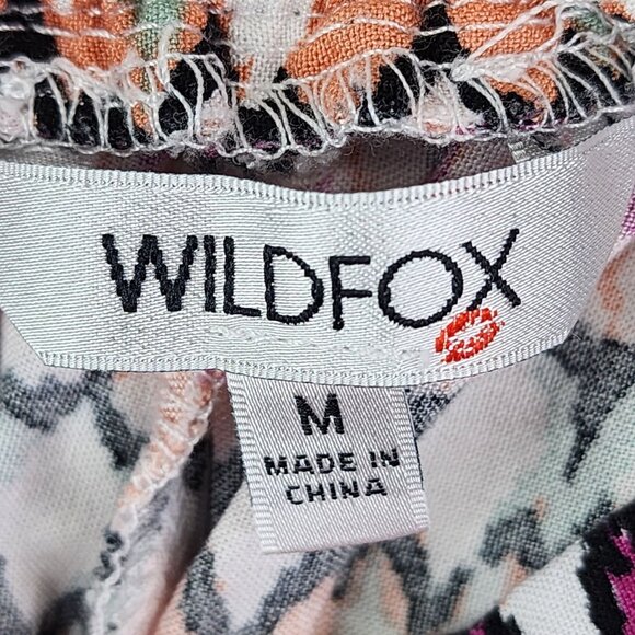 Women's Wildfox Printed Shorts Multi-Color Elastic Waistband 5" Inseam Size M - Picture 3 of 8